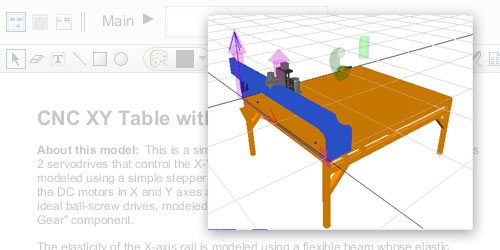 CNC XY Table with Rail Elastic Bending