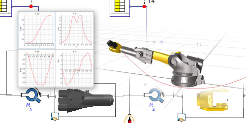 MapleSim Model Gallery: 5 Degrees of Freedom Robot