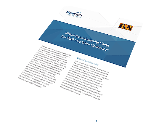 Virtual Commissioning Using the B&R MapleSim Connector